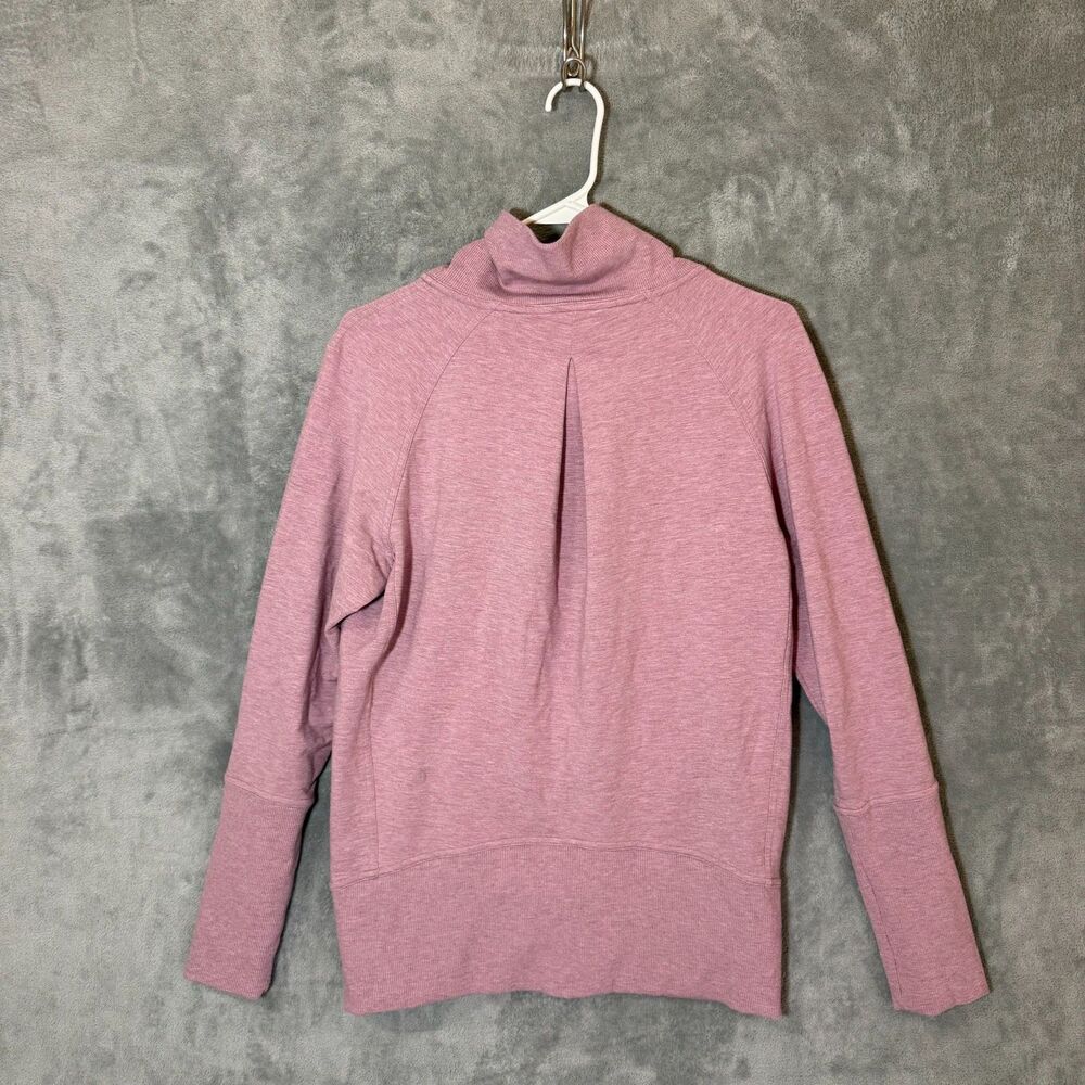 Lululemon High Lines Pullover Women 6 Mauve Pink Cowl Neck Modal Stretch Pockets